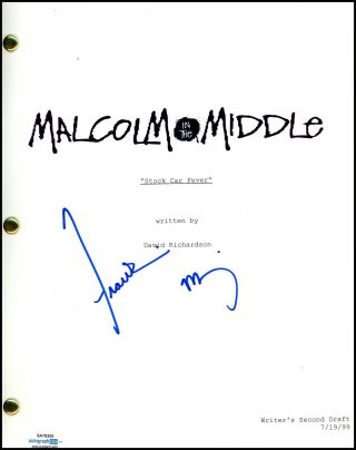 Frankie Muniz " Malcolm In The Middle " Autograph Signed 
