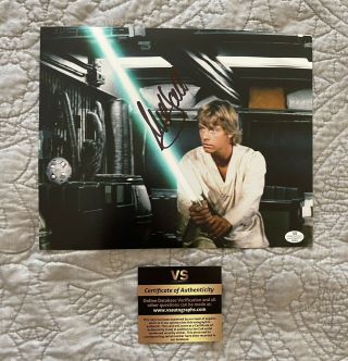 Mark Hamill Hand Signed Autographed 8x10 Luke Skywalker Star Wars Photo With