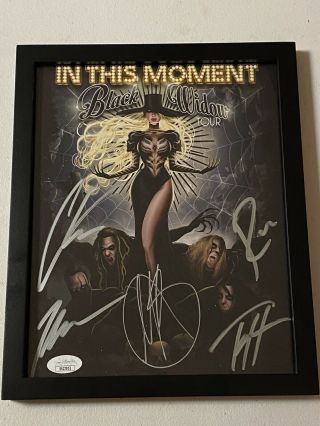 In This Moment Autographed Signed 8x10 Tour Photo Jsa Ss27852