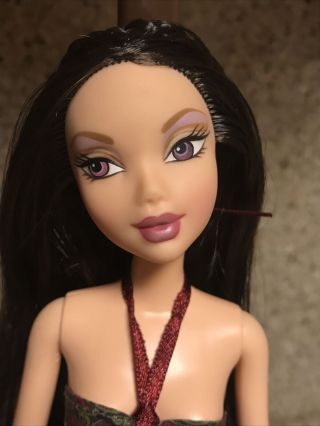 My Scene Barbie Doll Nolee With Black Straight Hair,  Purple Eyes,  & Purple Lips