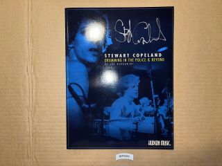 The Police Stewart Copeland Signed Autographed Book Oysterhead Drumming Police