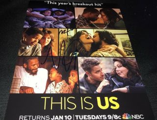 Milo Ventimiglia & Mandy Moore This Is Us Signed 11x14 Photo Combo 04 Proof