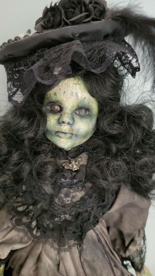 Ooak Artist Made Victorian Goth Horror Doll