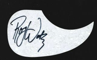 Rock Legend Roger Waters Signed Guitar Pick Guard Pink Floyd The Wall Darkside