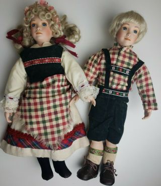 Paradise Galleries Hansel And Gretel Musical Dolls,  Hand Numbered A320