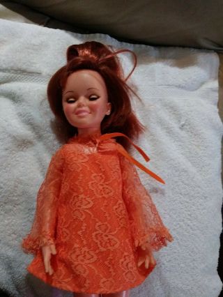 1969 Vintage Ideal Toy Crissy Doll 18 " Dress Adjustable Hair