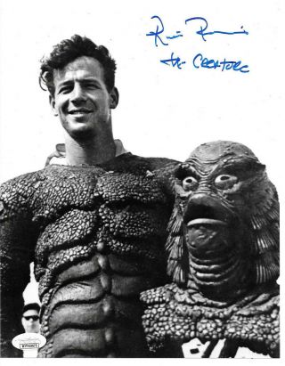 Ricou Browning Signed 8x10 Photo,  Creature from the Black Lagoon JSA Witness 2