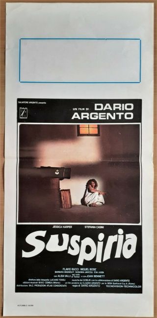 Suspiria Italian Locandina 1977 Poster Dario Argento Giallo Horror