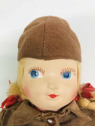 vintage 1940’s georgene novelties official brownie scout doll 2