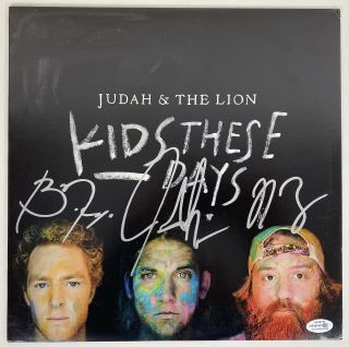 Judah & The Lion Kids These Days Signed Autograph Vinyl Album Record Acoa