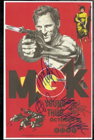 Mgk Autographed Gig Poster Machine Gun Kelly And Ybn Nahmir