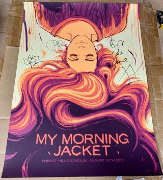 Autographed Music Posters,  My Morning Jacket,  Forest Hills Satdium,  8/10/19