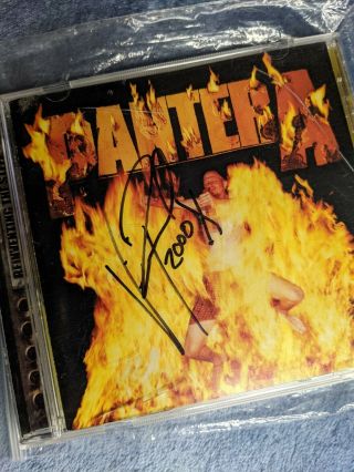 Vinnie Paul Autographed Pantera Reinventing The Steel Cd