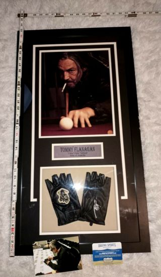 Tommy Flanagan Signed Sons Of Anarchy 18x33 Photos & Signed Gloves Certified.