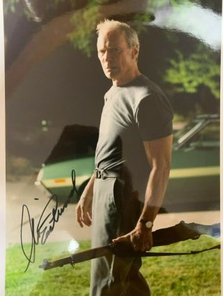 Clint Eastwood Autographed 8 X 10 Color Photo