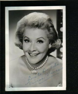 Vivian Vance Autographed Photo Ethel Mertz On I Love Lucy Actress D.  79