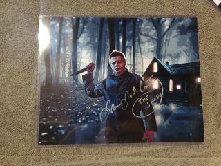 James Jude Courtney Signed 11x14 Photo Halloween Michael Myers Picture Proof