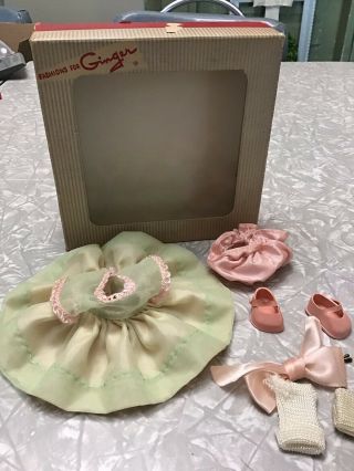 Vintage Doll Dress Outfit Ginger Cosmopolitan Box Pink Shoes Undies (d)