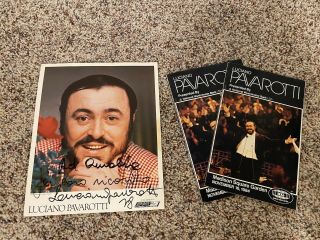 Autographed Signed Luciano Pavarotti Opera 1984 8x10 Madison Square Garden Photo
