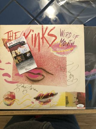 " The Kinks " Ray Davies Dave Davies Hand Signed Album Cover Autograph Jsa 1