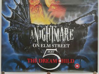 a nightmare on elm street 5 (1989) video shop film poster Wes Craven 3