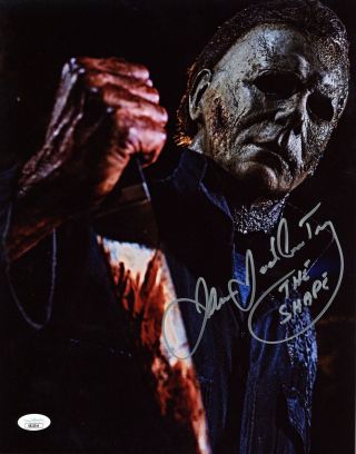 James Jude Courtney Signed 11x14 Photo Halloween Michael Myers Autographed Jsa 3