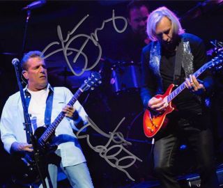 Glenn Frey & Joe Walsh,  The Eagles Signed Autographed Color 8 X 10 Photo W/coa
