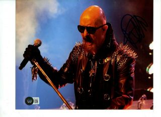 Judas Priest Rob Halford Signed Autographed 8x10 Photo 1 Beckett (bas)