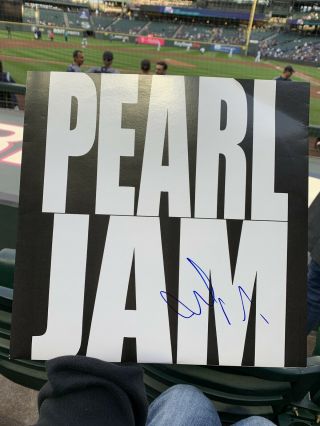 Mike Mccready Pearl Jam Autograph Ten Signed Album Insert Pj10