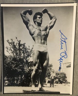 Steve Reeves Hercules Hand Signed Autographed 8 X 10 Photo W/coa A