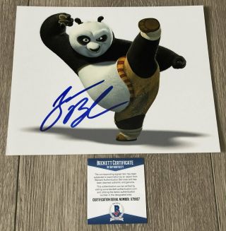 Jack Black Signed Autograph Kung Fu Panda 8x10 Photo C W/proof & Beckett Bas