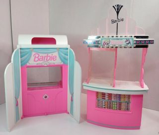 Barbie Movie Theatre With Magical Screen Plus Snack Bar 1995 Mattel (incomplete)