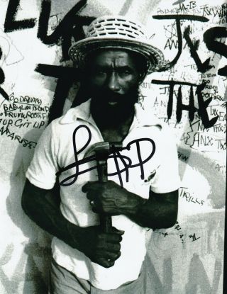 Lee Scratch Perry Real Hand Signed Photo 2 Bob Marley & Wailers Producer