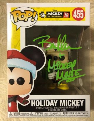 Bret Iwan Signed Autographed Holiday Mickey Mouse Funko Pop Disney Jsa 3