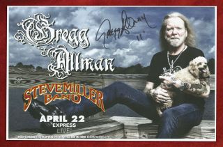Gregg Allman Autographed Concert Poster 2011