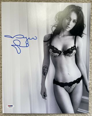 Megan Fox Autographed Signed 11x14 Photo Psa/dna Stunning