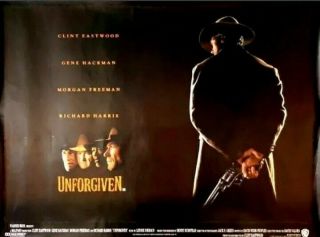 Unforgiven Rolled 1992 Uk Quad Poster 30 " X40 " - Clint Eastwood,  Hackman