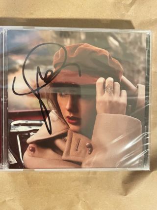 Taylor Swift Autographed Cd Red Album
