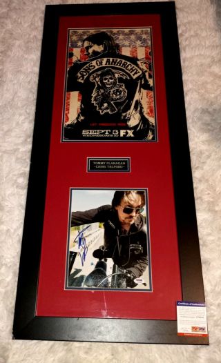 Tommy Flanagan Signed Sons Of Anarchy 17.  5 " X41.  5 " Photo & Poster /psa/dna