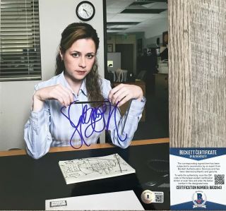 Jenna Fischer Pam Autographed Signed The Office 8x10 Photo Beckett Bas