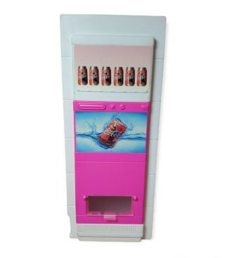 Vintage 2000 Barbie Coca Cola Soda Vending Machine