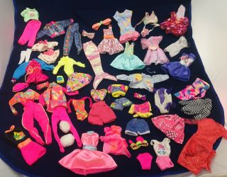 ❤️vintage Barbie Doll Clothing - Guc 1990’s Dress,  Neon,  Swim Suit,  Mermaid Ski Lot❤️