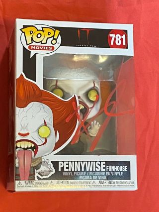 Bill Skarsgard Signed Pennywise Funhouse 781 Pop Movies Figure It Autographed