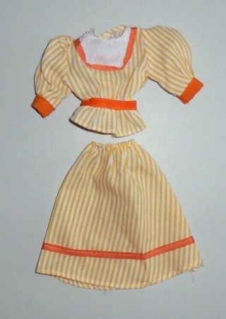 VINTAGE SINDY DOLL STRIPED SKIRT & TOP OUTFIT 3