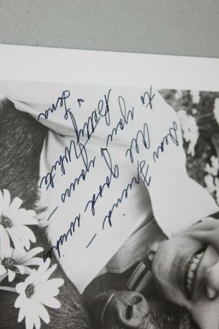 RARE Betty White 8x10 Signed Autographed B&W Photo Picture baby gorilla monkey 2