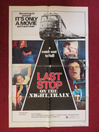 Last Stop On The Night Train Folded Us One Sheet Poster Flavio Bucci 1975