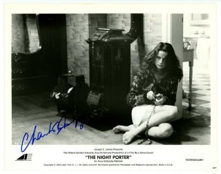 Charlotte Rampling Signed 1974 Movie Photo The Night Porter Jsa
