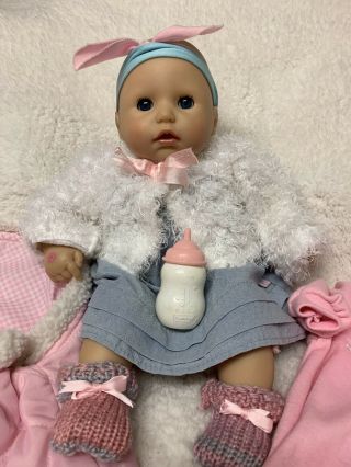 First Baby Annabell Interactive 2008 Doll 36cm Clothes Carrier Bottle Talks Cry 2