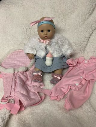 First Baby Annabell Interactive 2008 Doll 36cm Clothes Carrier Bottle Talks Cry 3