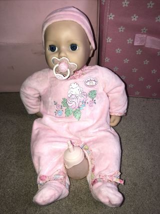 Zapf Creation Baby Annabell Interactive Doll - 2018 Cries Tears,  Pees,  Giggles